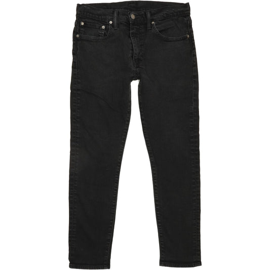 Levi's 512 Men Black Tapered Slim Stretch Jeans W32 L27