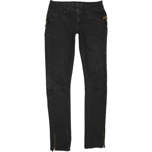 G-Star Jack Women Black Skinny Slim Stretch Jeans W28 L33