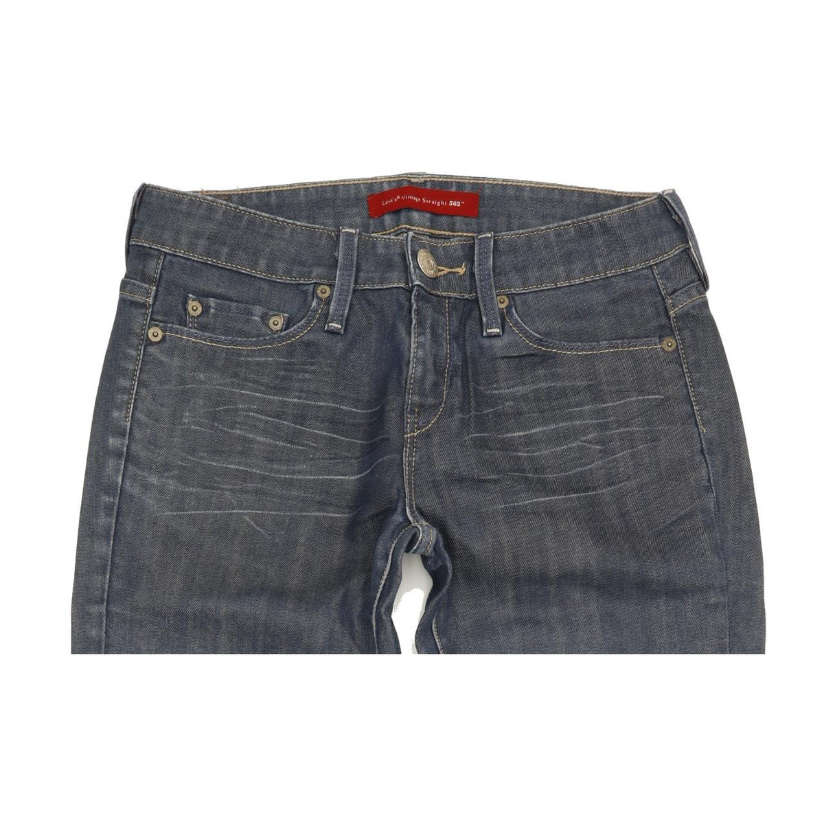 Levi's 562 Women Blue Straight Slim Stretch Jeans W28 L29