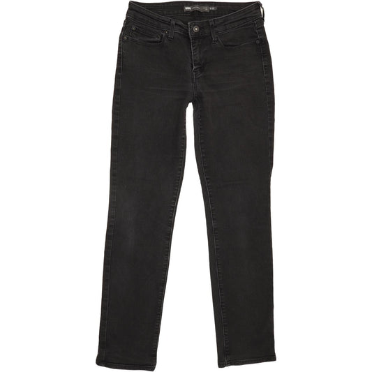 Levi's Demi Curve Women Black Straight Slim Stretch Jeans W27 L29