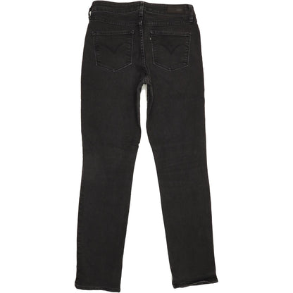 Levi's Demi Curve Women Black Straight Slim Stretch Jeans W27 L29