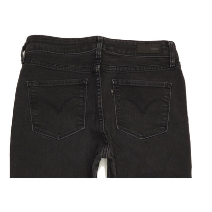 Levi's Demi Curve Women Black Straight Slim Stretch Jeans W27 L29