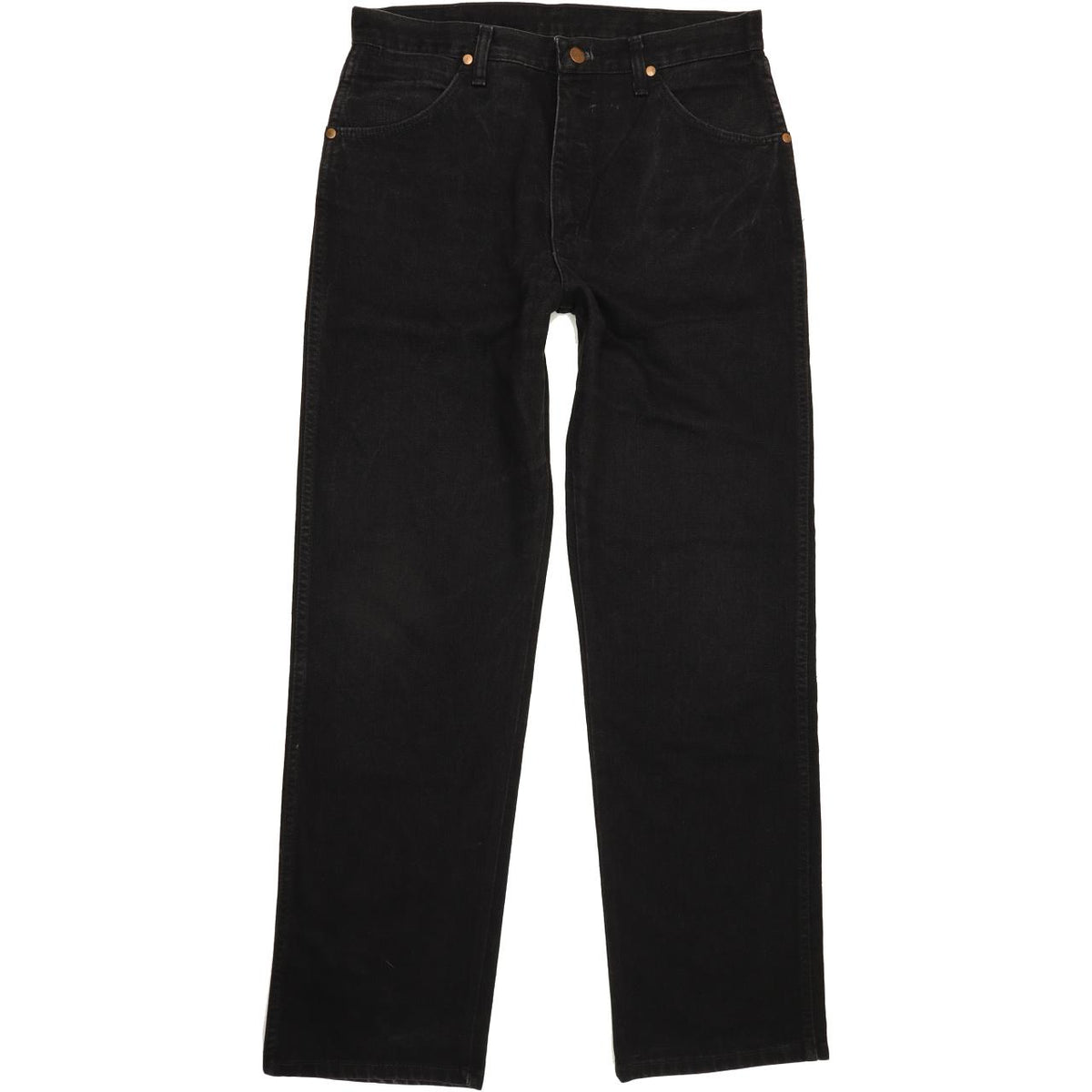 Wrangler Men Black Straight Regular Jeans W33 L32