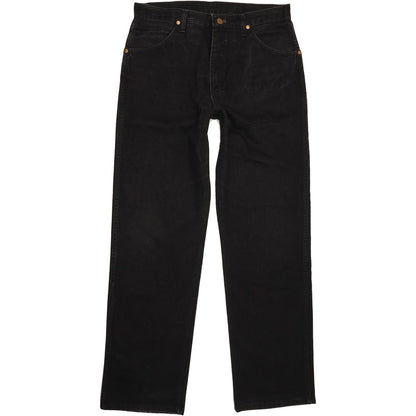 Wrangler Men Black Straight Regular Jeans W33 L32