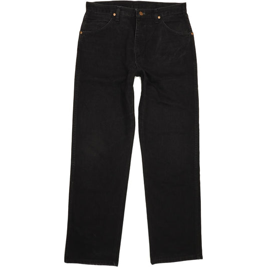 Wrangler Men Black Straight Regular Jeans W33 L32