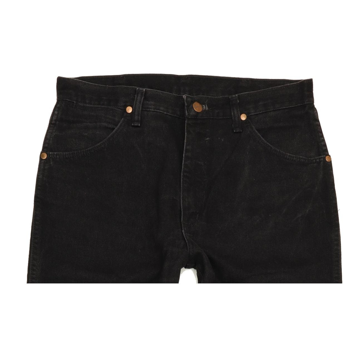 Wrangler Men Black Straight Regular Jeans W33 L32