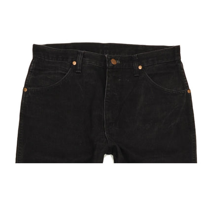 Wrangler Men Black Straight Regular Jeans W33 L32