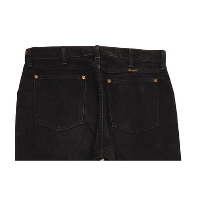 Wrangler Men Black Straight Regular Jeans W33 L32
