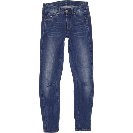 G-Star Arc 3D Women Blue Skinny Regular Stretch Jeans W24 L28