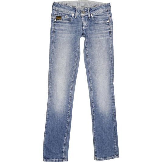 G-Star Midge Women Blue Straight Slim Stretch Jeans W27 L33