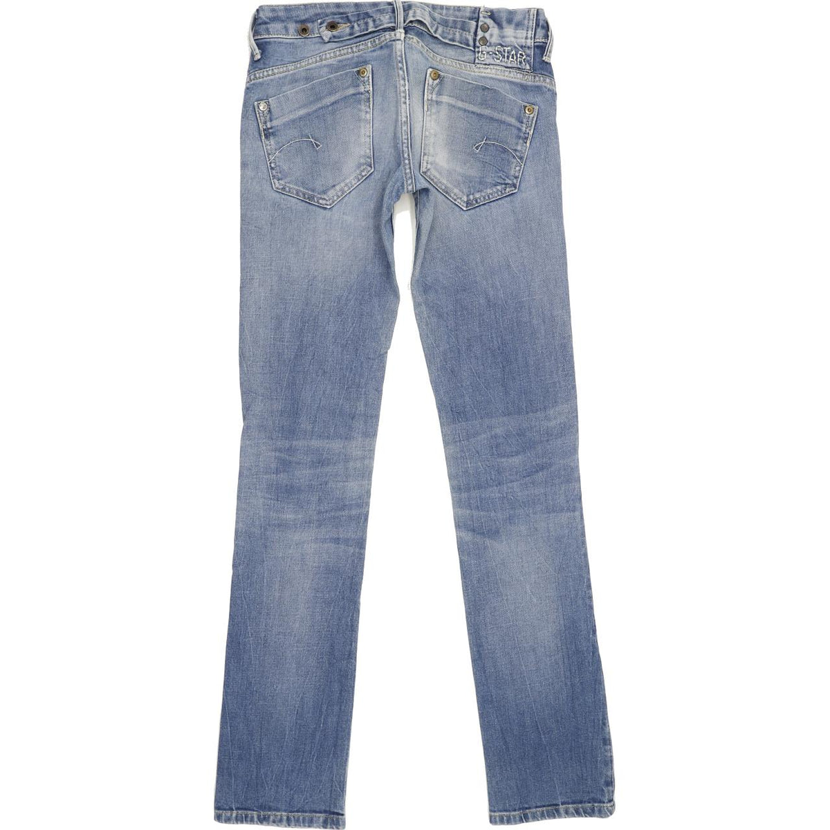 G-Star Midge Women Blue Straight Slim Stretch Jeans W27 L33