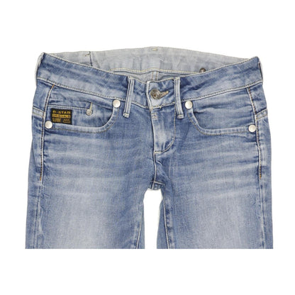 G-Star Midge Women Blue Straight Slim Stretch Jeans W27 L33