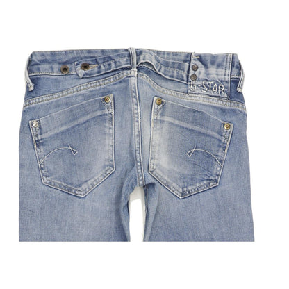 G-Star Midge Women Blue Straight Slim Stretch Jeans W27 L33