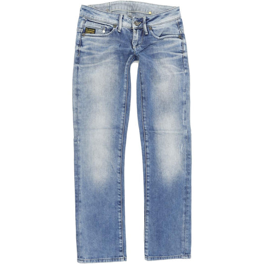 G-Star Midge  Women Blue Straight Regular Jeans W27 L30