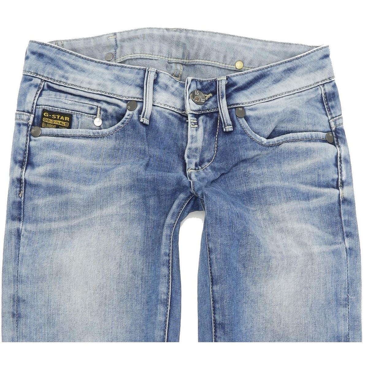 G-Star Midge  Women Blue Straight Regular Jeans W27 L30