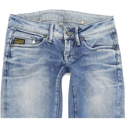 G-Star Midge  Women Blue Straight Regular Jeans W27 L30