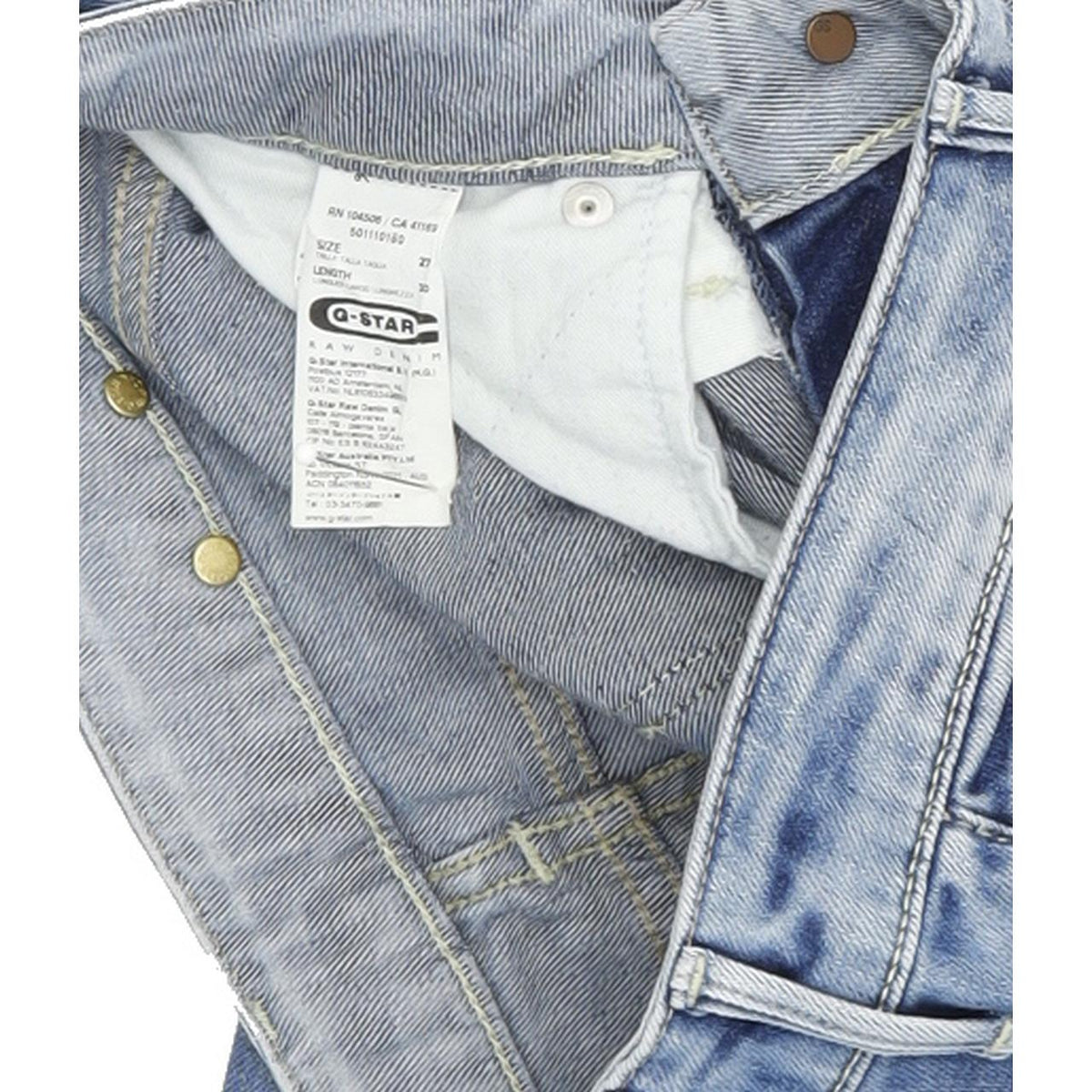 G-Star Midge  Women Blue Straight Regular Jeans W27 L30