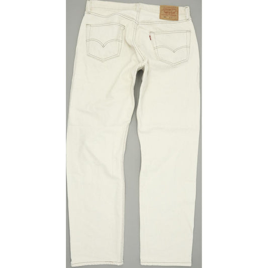 Levi's 501 Made in USA Men Beige Straight Regular Jeans W34 L32