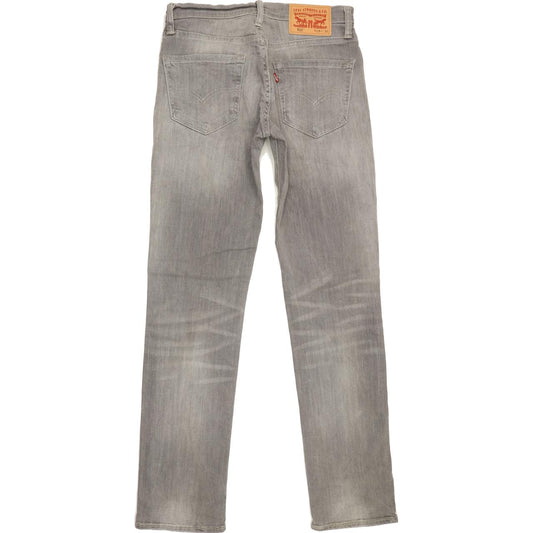 Levi's 511 Men Grey Straight Slim Stretch Jeans W29 L31