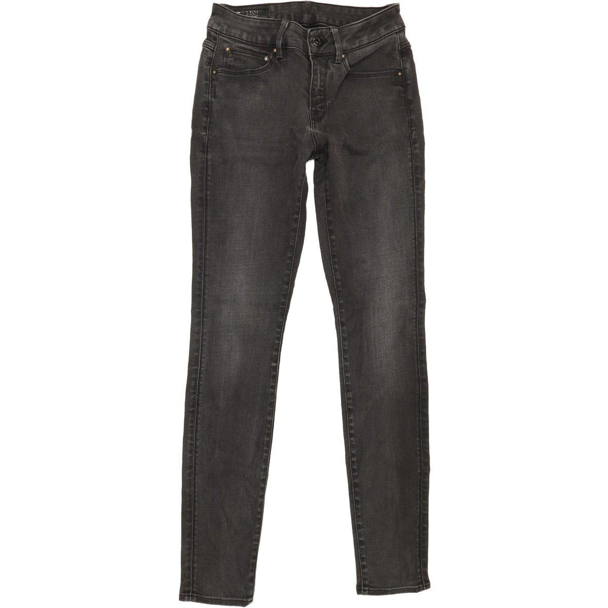 G-Star 3301 High Women Charcoal Skinny Stretch Jeans W27 L31