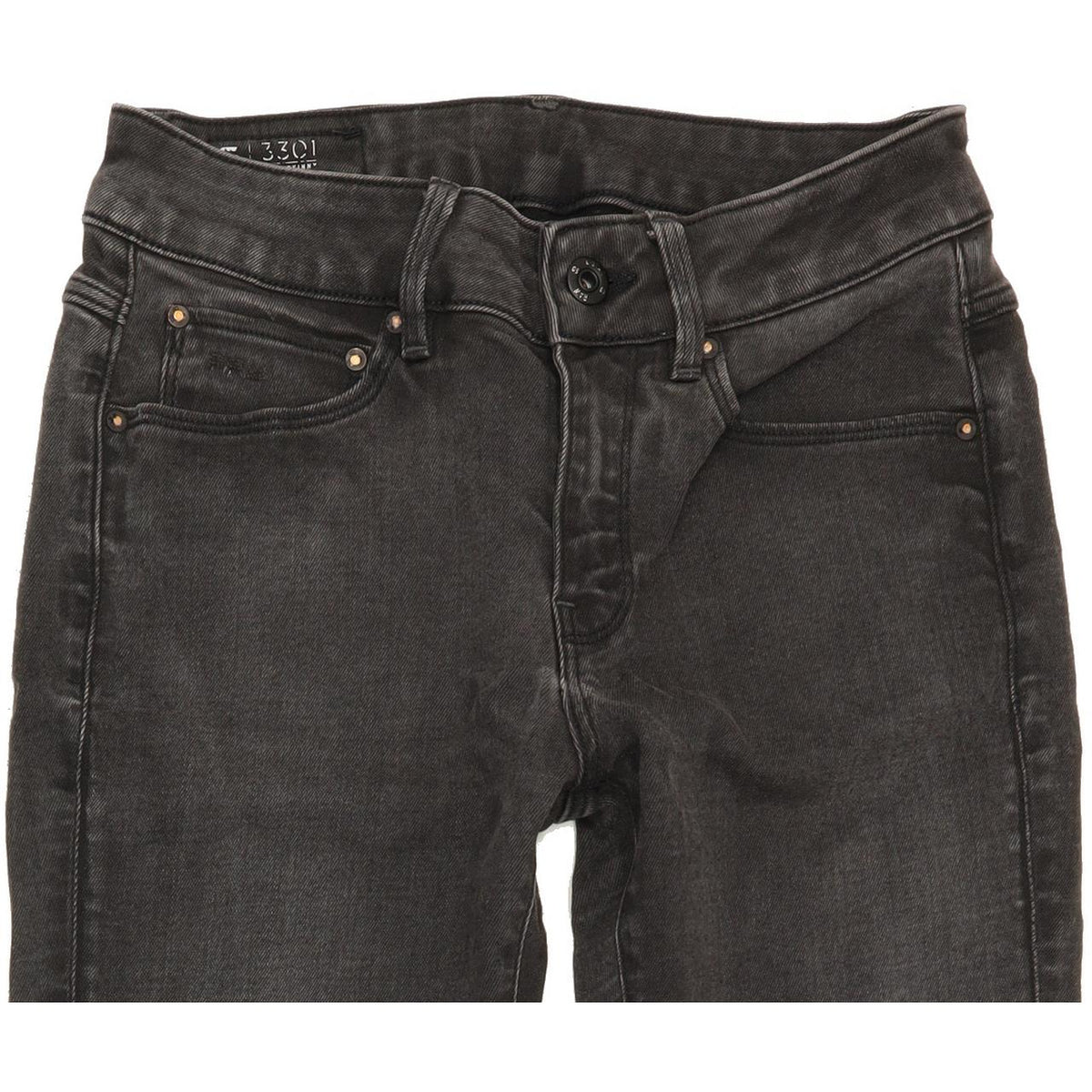 G-Star 3301 High Women Charcoal Skinny Stretch Jeans W27 L31