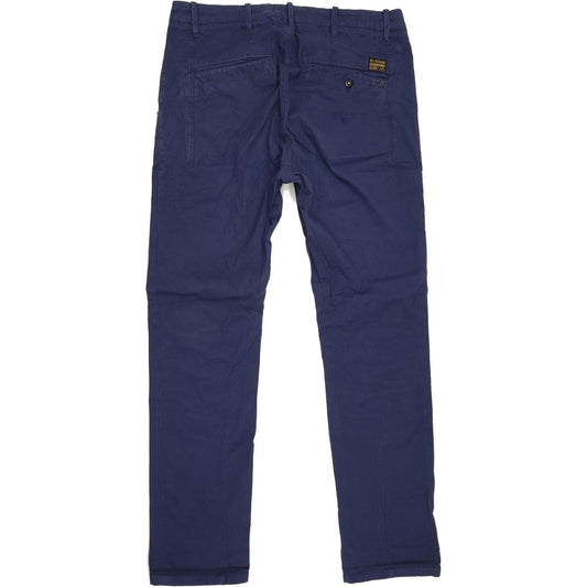 G-Star Bronson Women Navy Tapered Loose Chino Stretch Jeans W31 L32