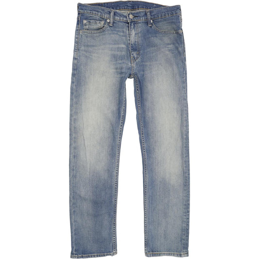 Levi's 513 Men Blue Straight Slim Stretch Jeans W33 L30