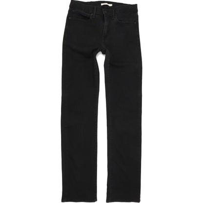 Levi's Slimming Women Black Straight Regular Stretch Jeans W30 L34
