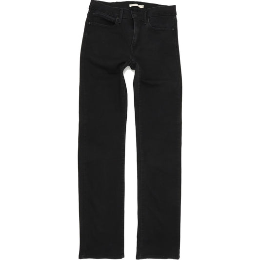 Levi's Slimming Women Black Straight Regular Stretch Jeans W30 L34