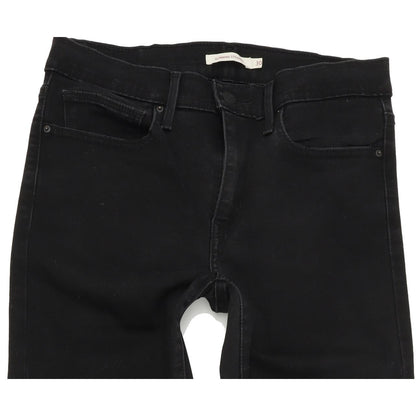 Levi's Slimming Women Black Straight Regular Stretch Jeans W30 L34