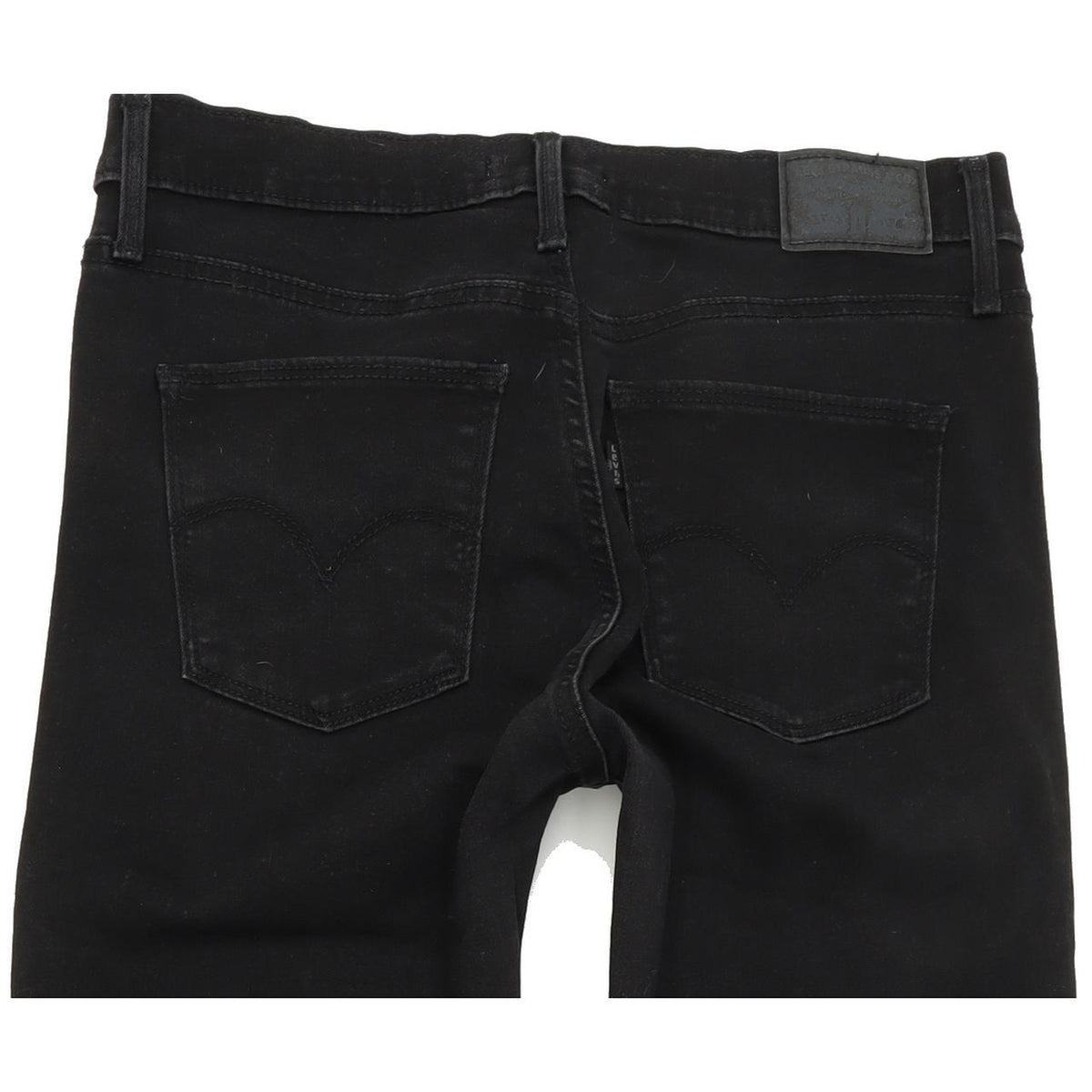 Levi's Slimming Women Black Straight Regular Stretch Jeans W30 L34