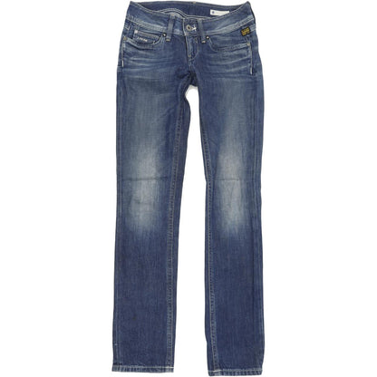 G-Star Ford Women Blue Straight Regular Stretch Jeans W27 L34