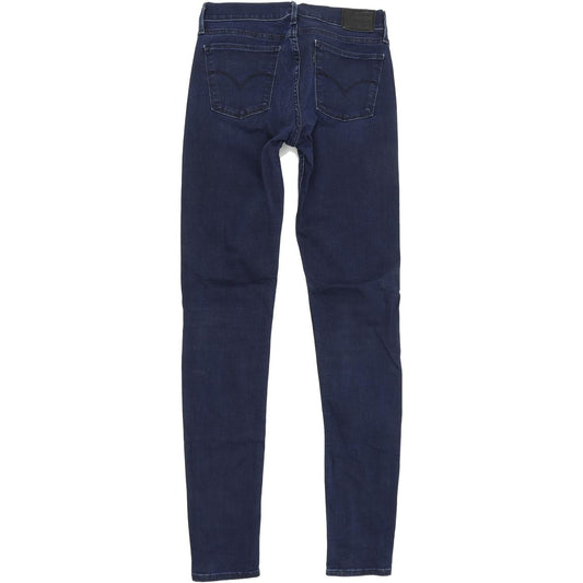 Levi's 710 Super Women Blue Skinny Slim Stretch Jeans W28 L32