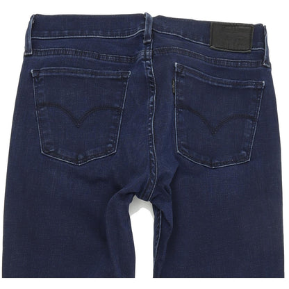 Levi's 710 Super Women Blue Skinny Slim Stretch Jeans W28 L32