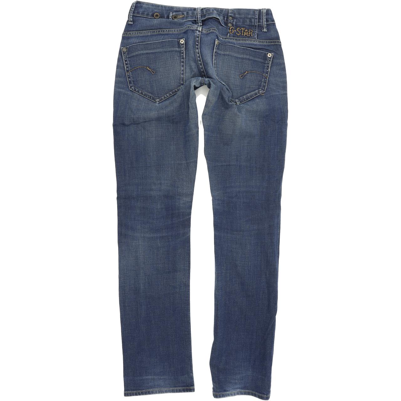 G-Star Midge Women Blue Straight Regular Stretch Jeans W26 L32