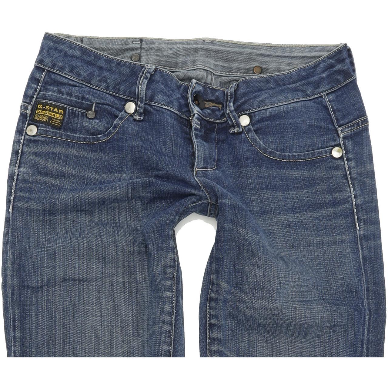 G-Star Midge Women Blue Straight Regular Stretch Jeans W26 L32