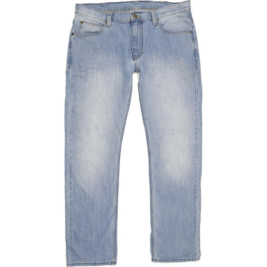 Lee Powell Men Blue Straight Slim Jeans W35 L31