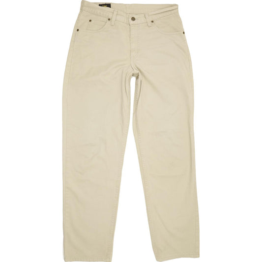 Lee Kansas Men Beige Straight Regular Jeans W33 L31