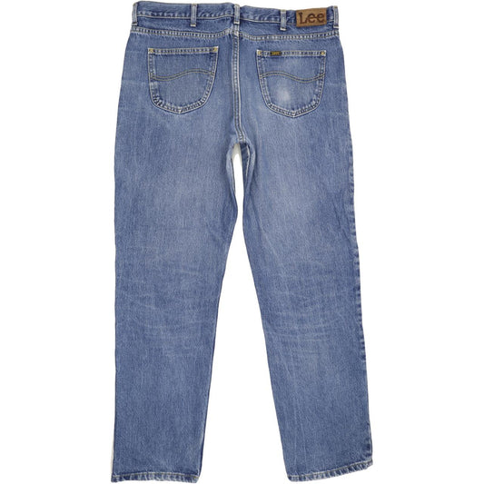 Lee Men Blue Straight Regular Jeans W40 L33
