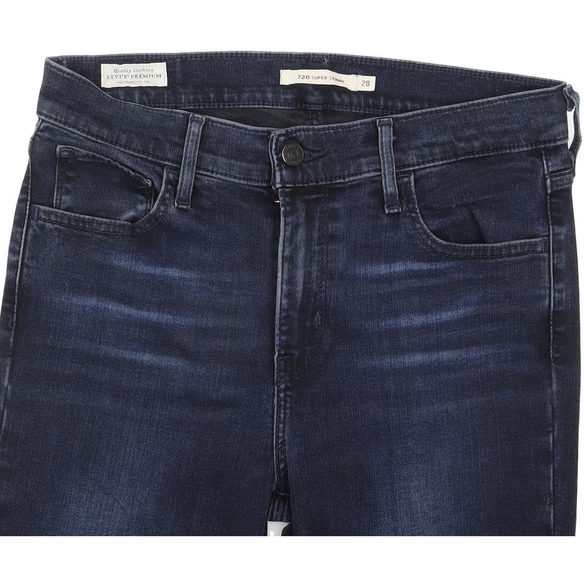 Levi's 720 Super Women Blue Skinny Slim Stretch Jeans W28 L29