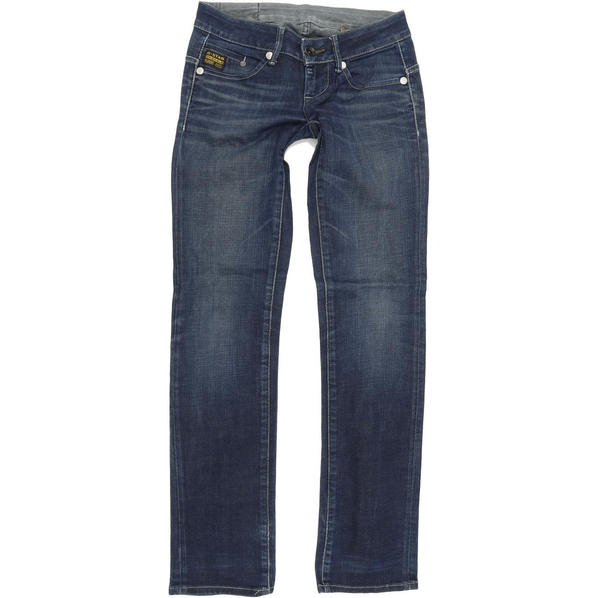 G-Star Midge Women Blue Straight Regular Stretch Jeans W26 L32