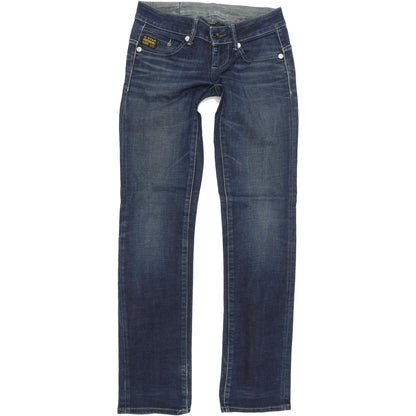 G-Star Midge Women Blue Straight Regular Stretch Jeans W26 L32