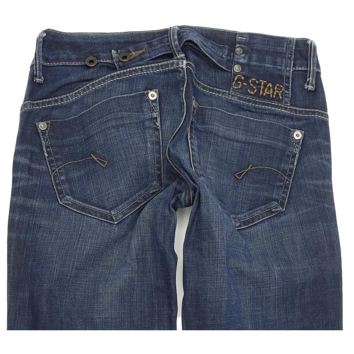 G-Star Midge Women Blue Straight Regular Stretch Jeans W26 L32