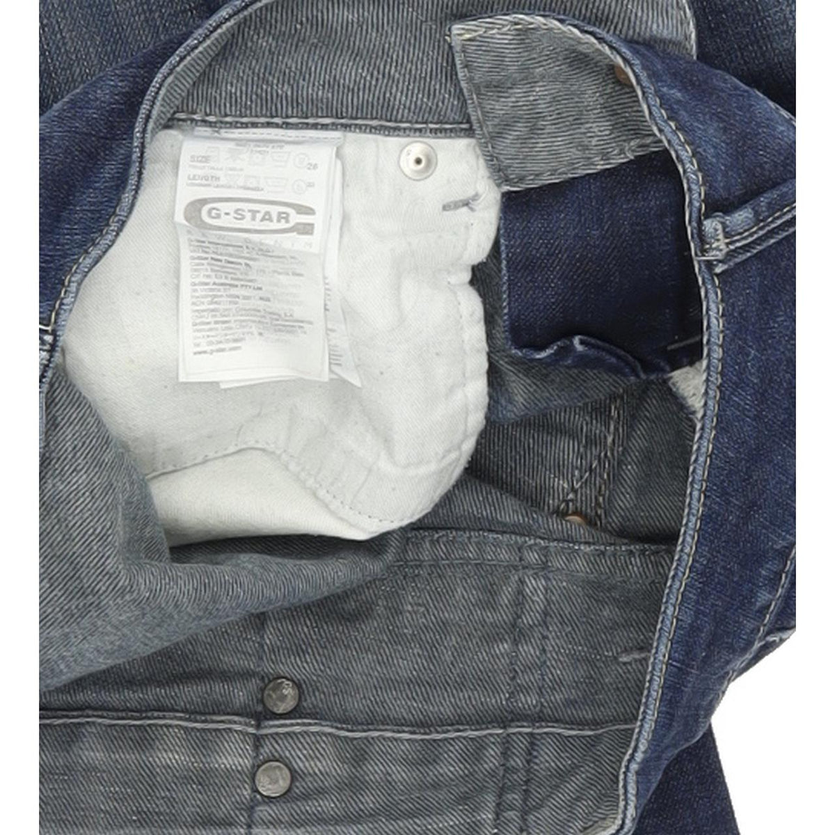 G-Star Midge Women Blue Straight Regular Stretch Jeans W26 L32