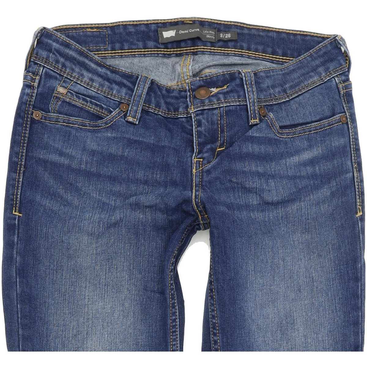Levi's Demi Curve Women Blue Skinny Slim Stretch Jeans W26 L31