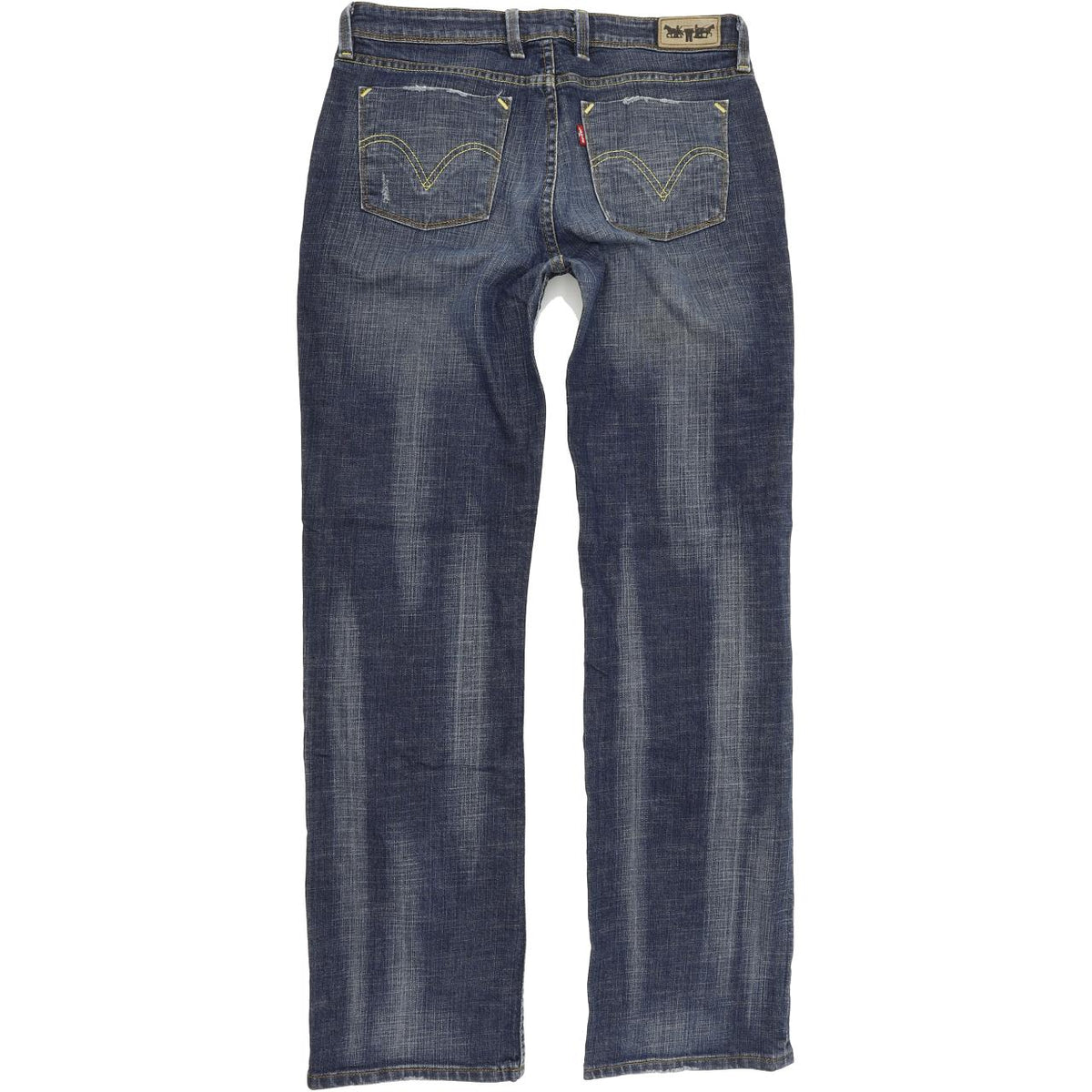 Levi's 627 Women Blue Straight Regular Stretch Jeans W32 L32