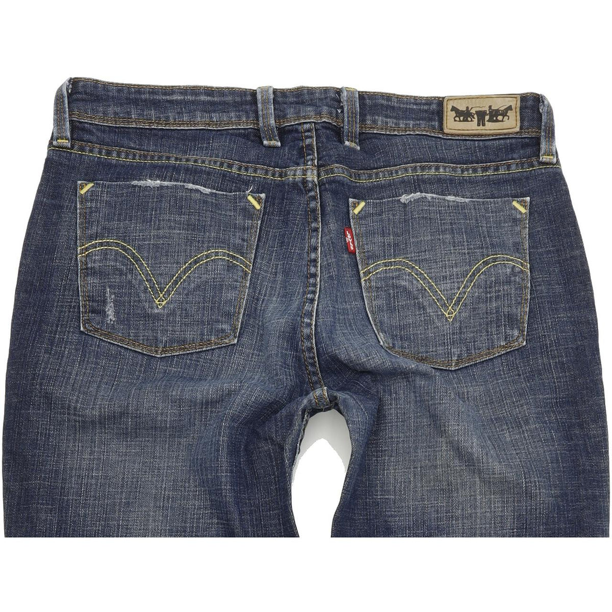 Levi's 627 Women Blue Straight Regular Stretch Jeans W32 L32