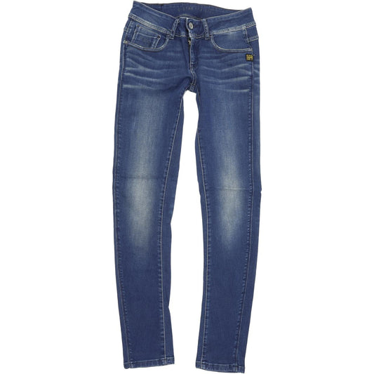G-Star Women Blue Tapered Regular Stretch Jeans W26 L32