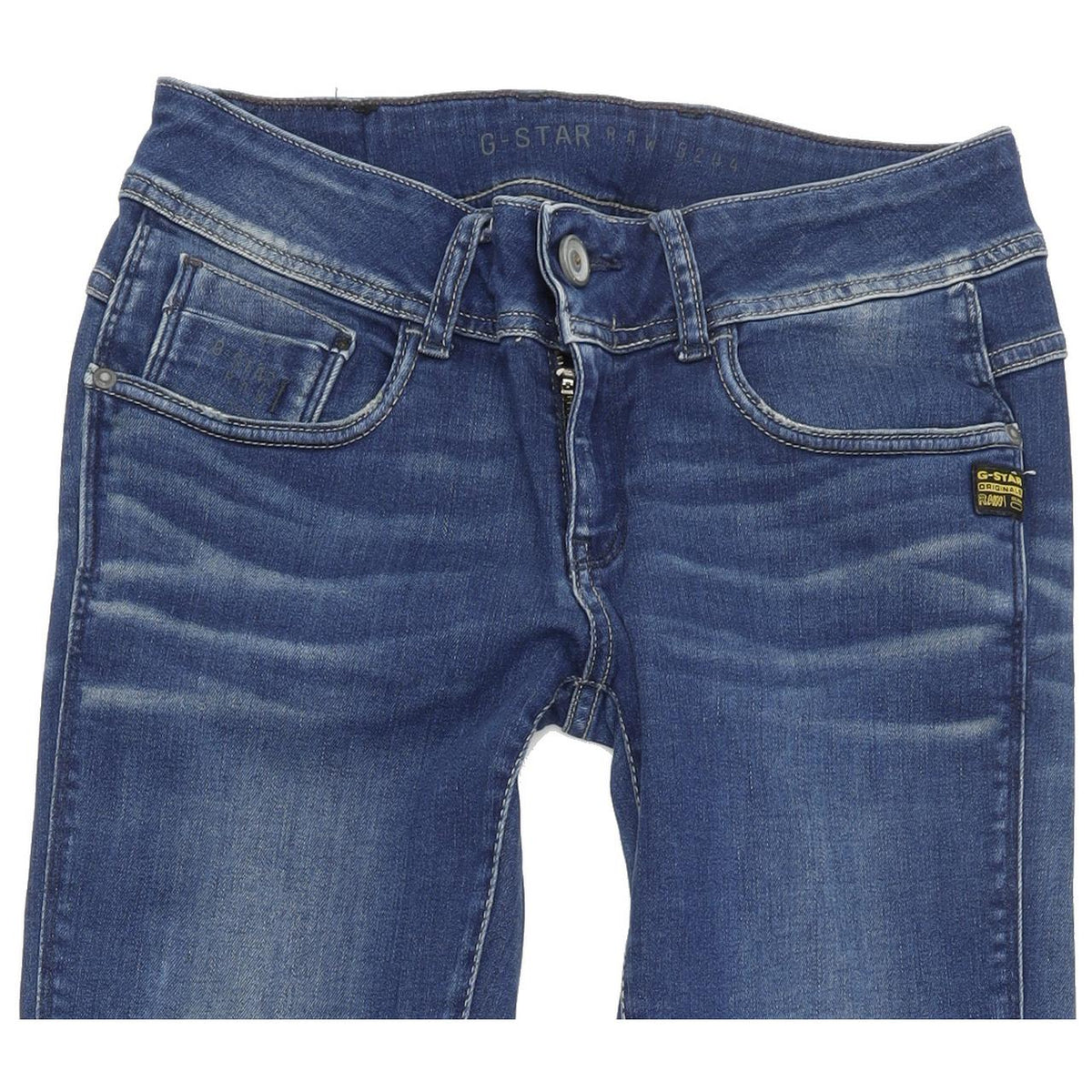 G-Star Women Blue Tapered Regular Stretch Jeans W26 L32