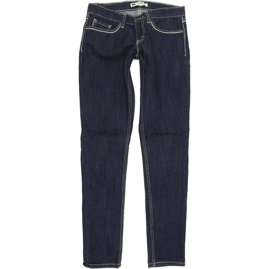 Levi's 524 too Superlow Women Blue Skinny Slim Stretch Jeans W27 L32